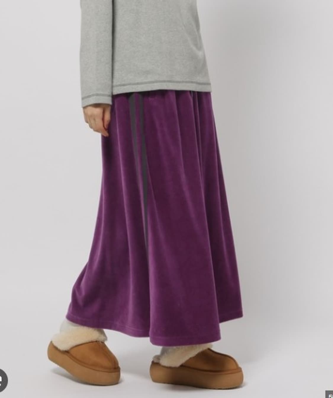 니코엔드 벨벳 스커트 상품이미지1