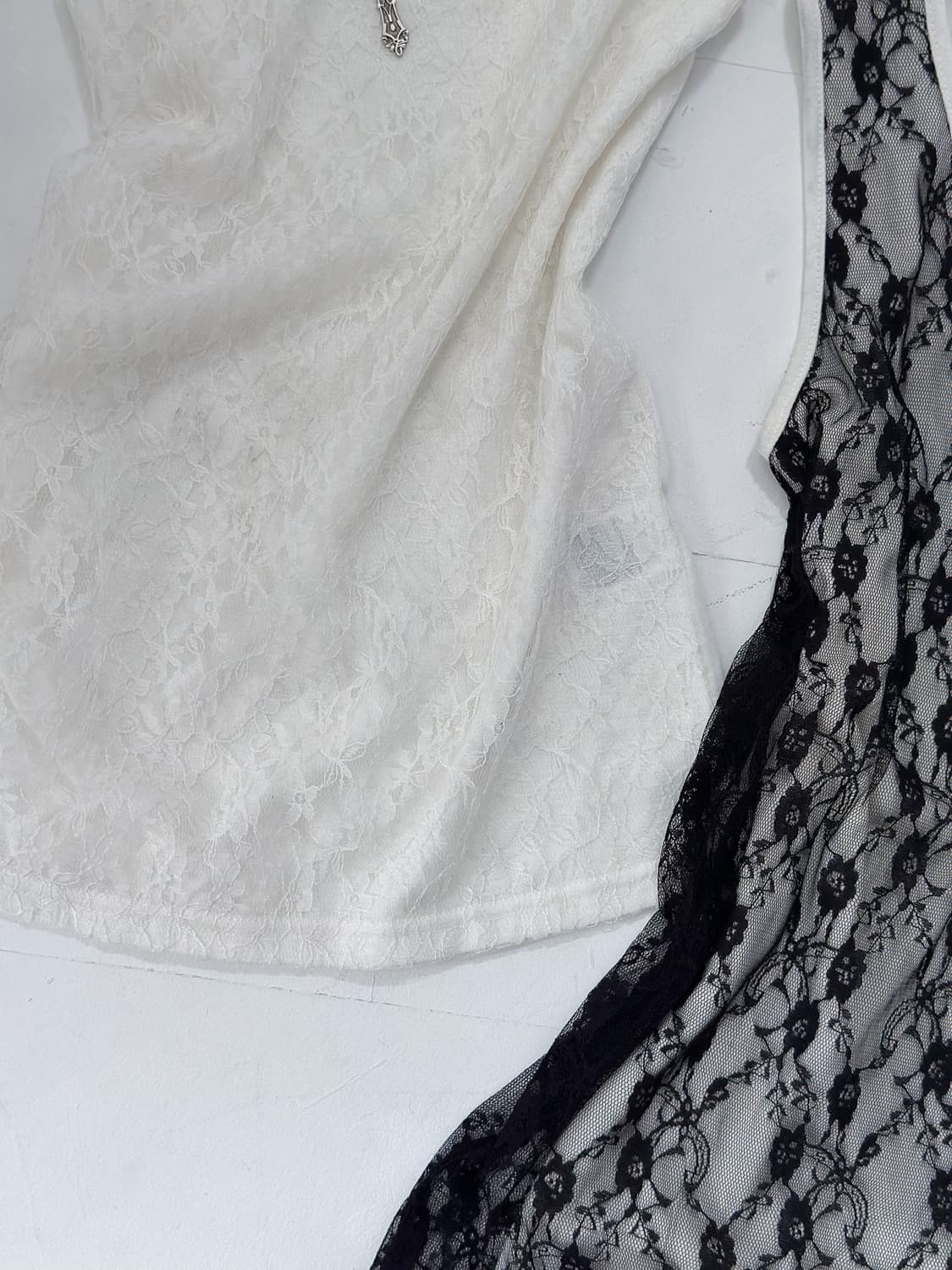 Floral Cotton Sleeveless (White) 0205 상품이미지3