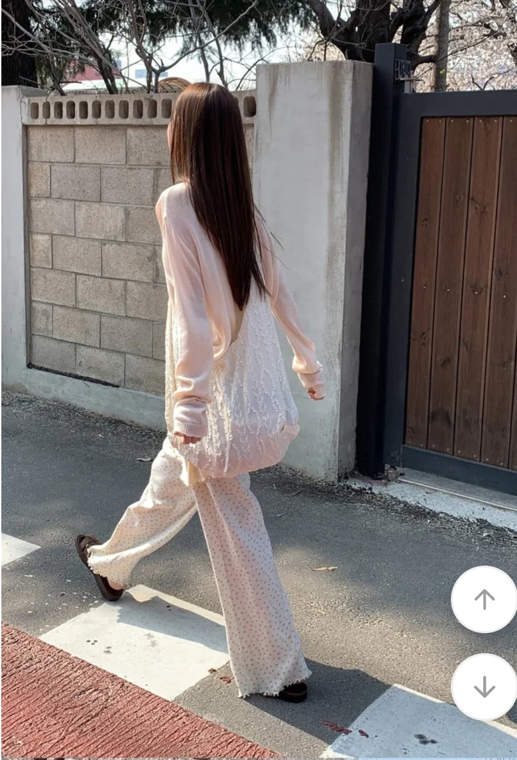 [새상품] 데일리마켓 잔꽃 팬츠 레이어드바지 상품이미지3