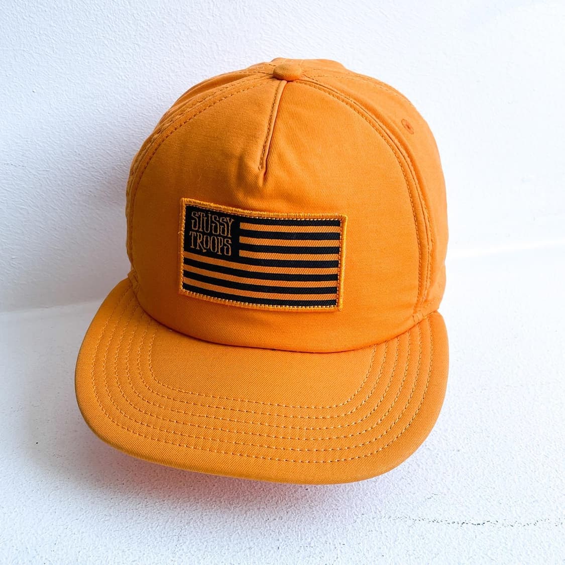 스투시 트룹스 오렌지 6패널 캡 상품이미지1
