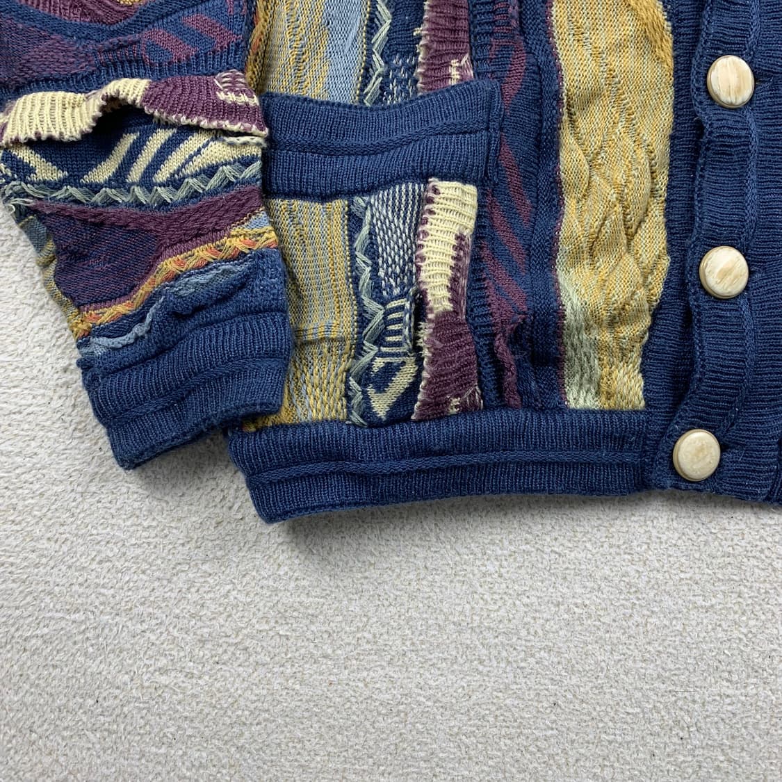 쿠지st 빈티지 케이블 니트 가디건 상품이미지3