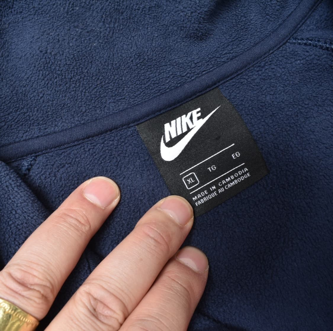 나이키 반집업 후리스 플리스 아노락 점퍼 XL N0642 상품이미지5