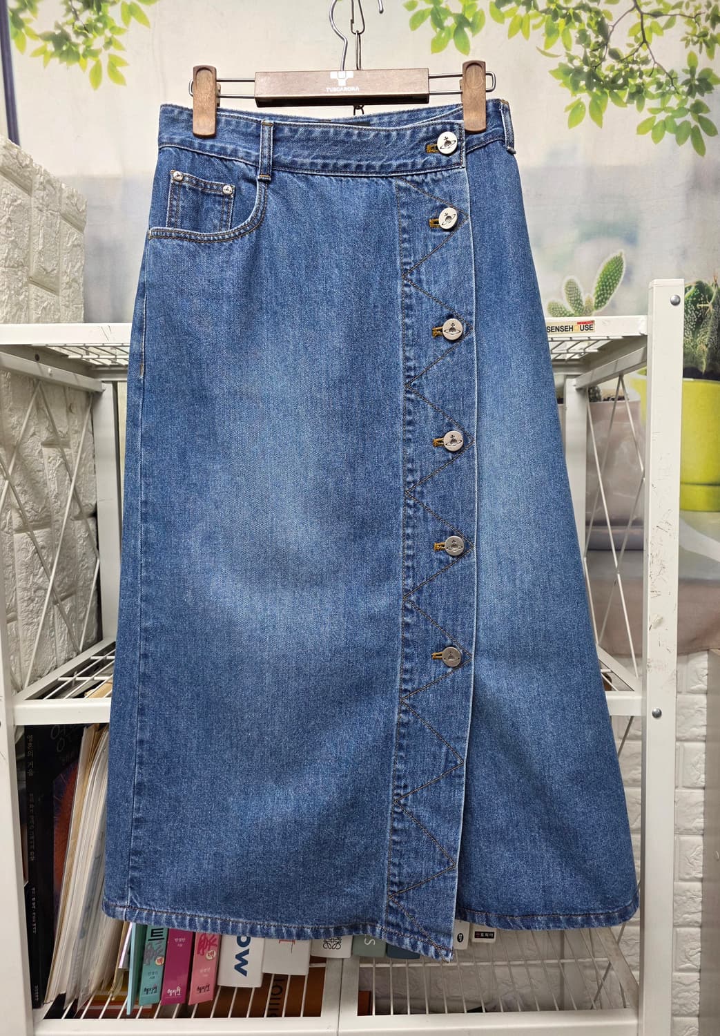 비비안웨스트우드 데님스커트 26 데님치마 데님 롱스커트 WM36 상품이미지1