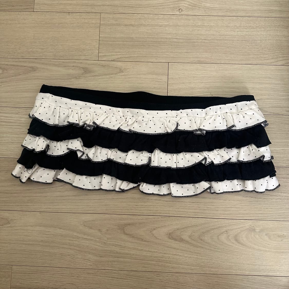 큐빈티지 레이어드 스커트 도트 shop502 버터플라이빈티지 와이즈걸갸루 상품이미지2