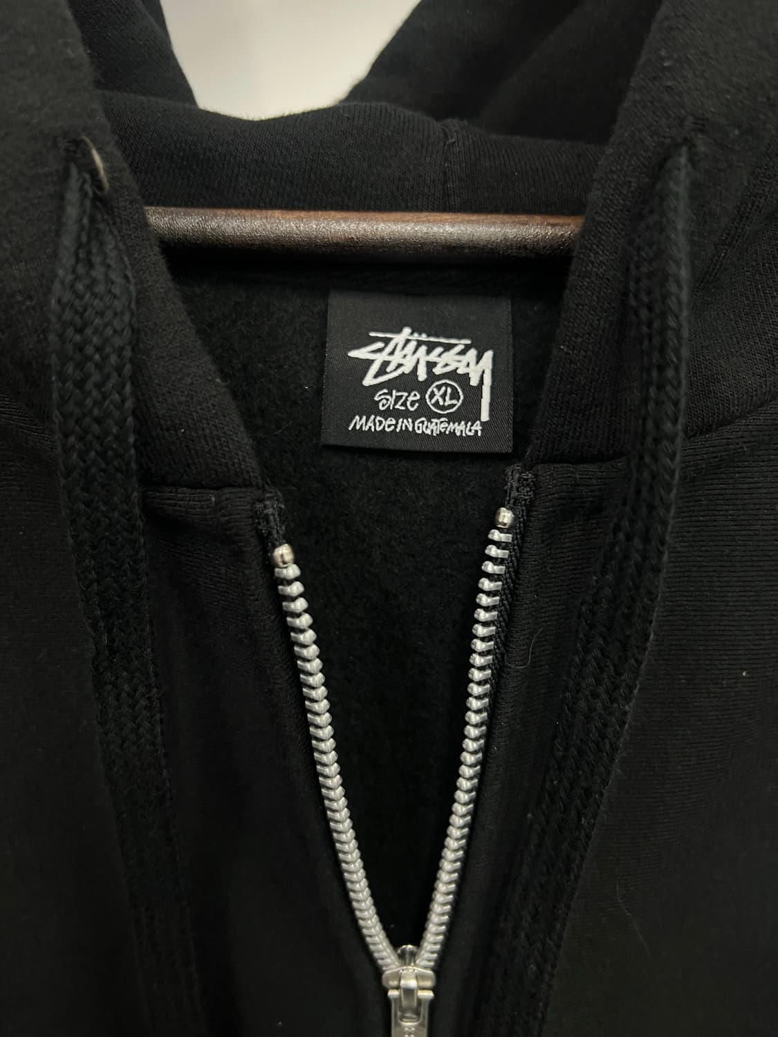 스투시 블랙 후드집업  상품이미지2