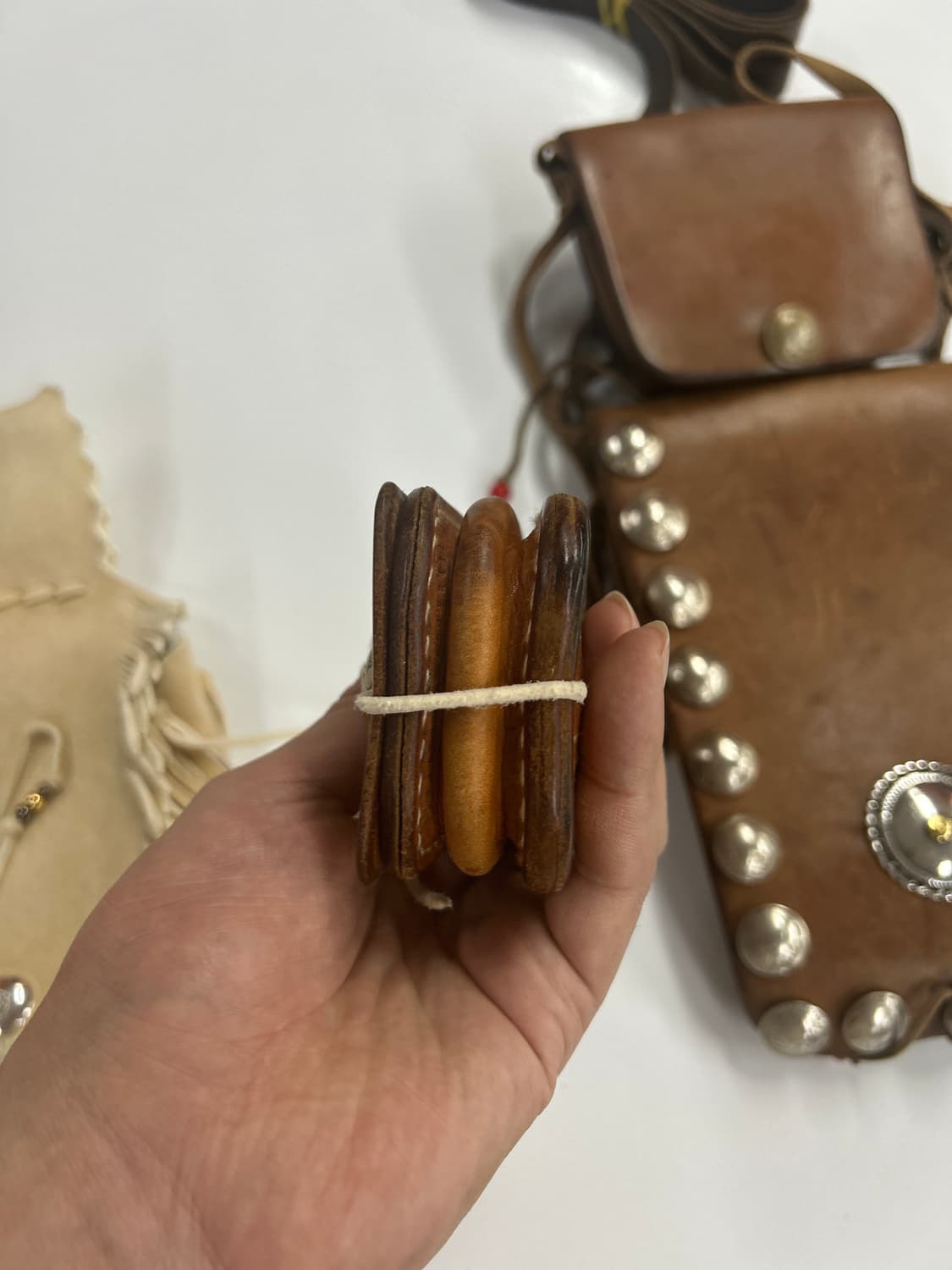 goros 고로스 새들레더 콘초 벨트루프 시가렛 케이스 상품이미지4