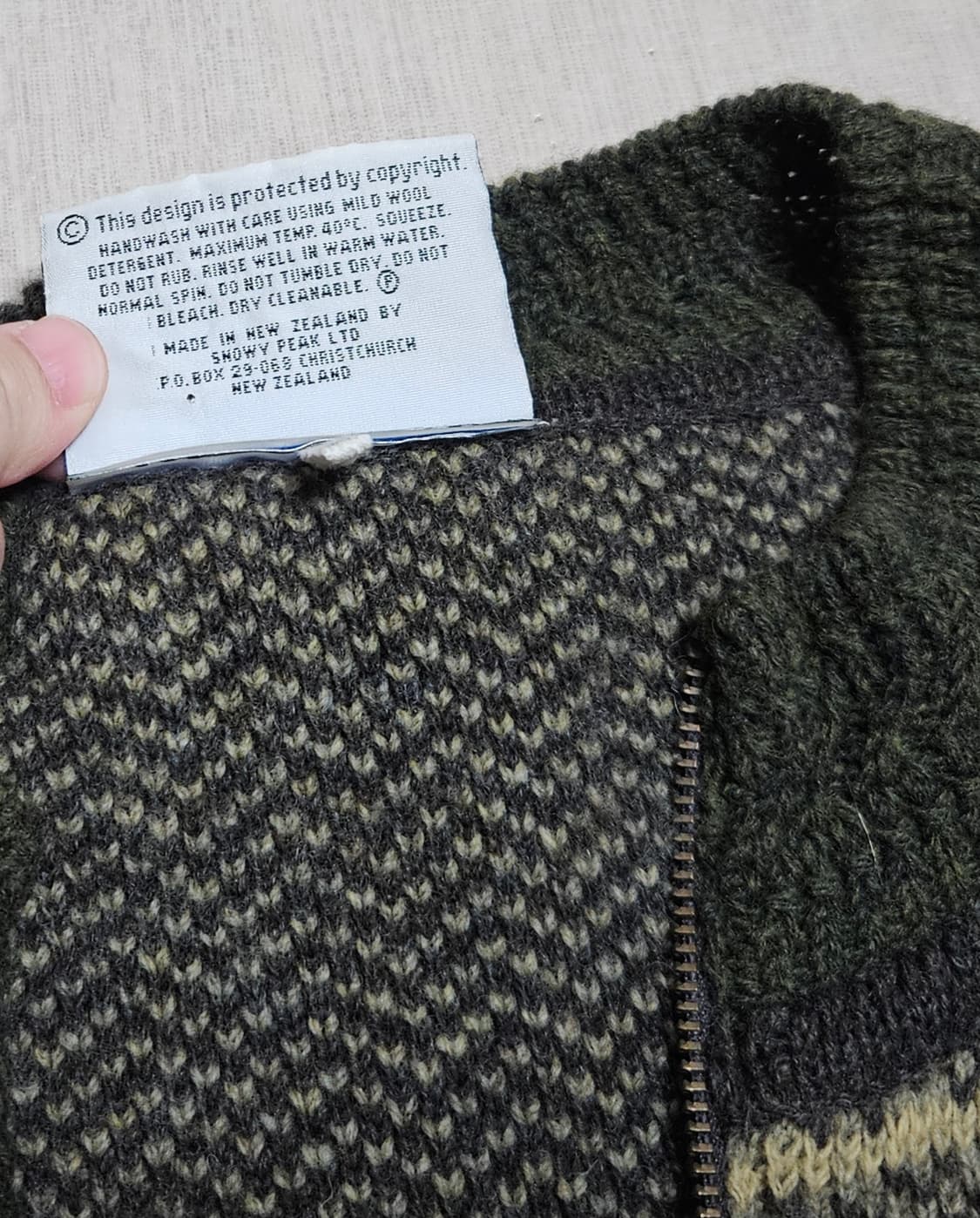 스노위피크 뉴질랜드 빈티지 반집업 니트/snowy peak 상품이미지7