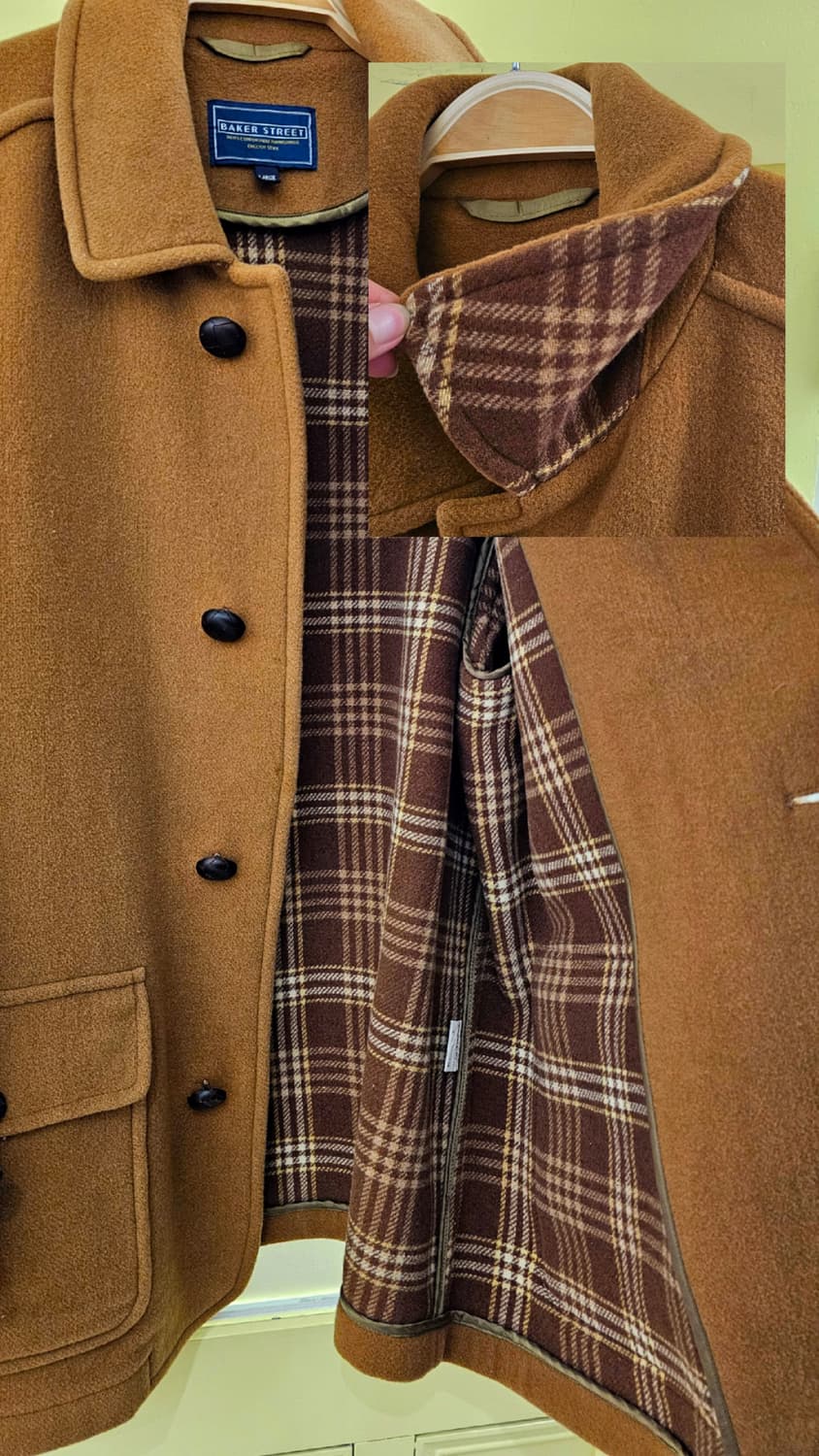 Baker Street 카멜 울 미들코트 상품이미지6