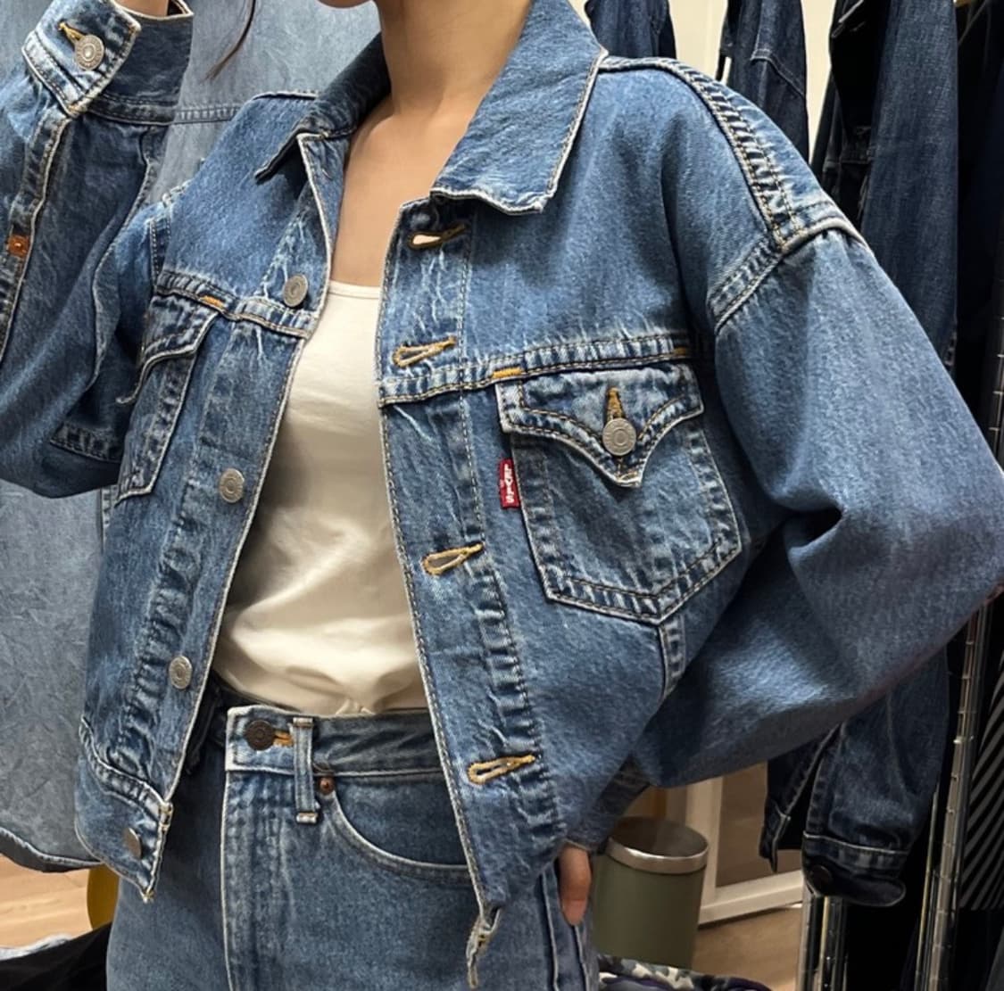 LEVI'S BIG " E " denim trucker jacket 상품이미지1