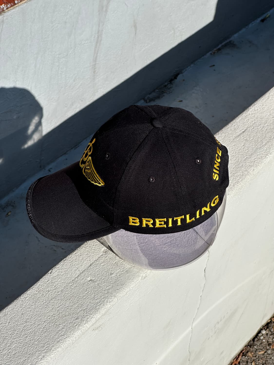 [F] 브라이틀링 로고 블랙 볼캡 모자 상품이미지3