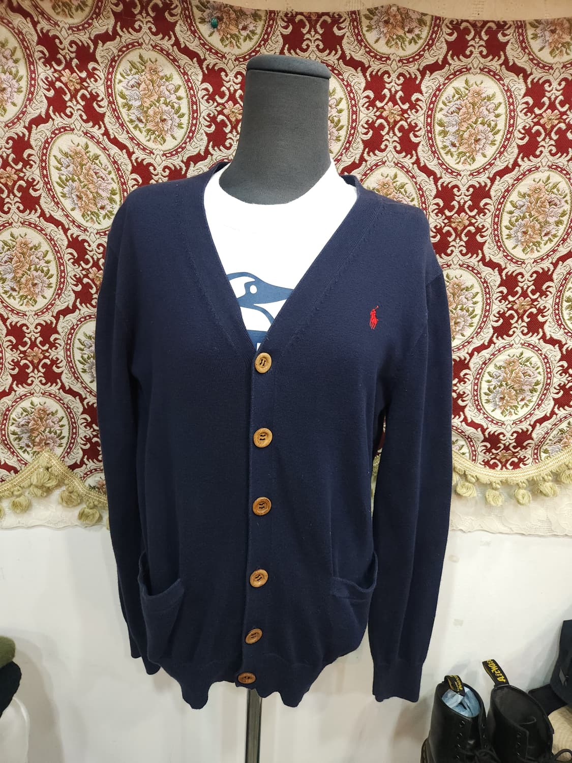폴로 랄프로렌 네이비 코튼 가디건
 상품이미지1