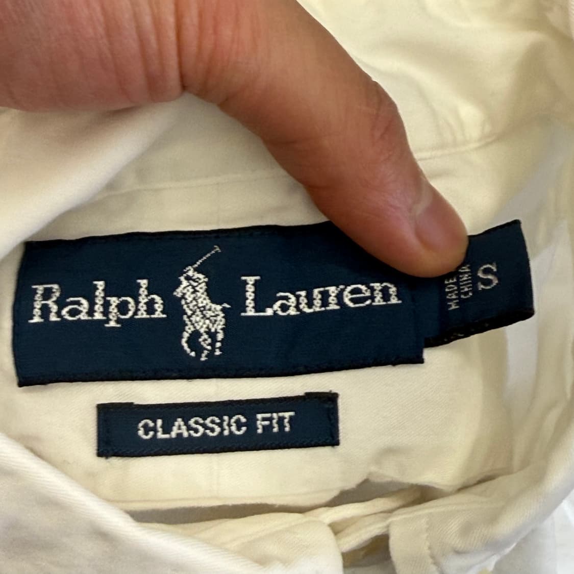 S 폴로랄프로렌 클래식핏 화이트 코튼 셔츠  상품이미지4
