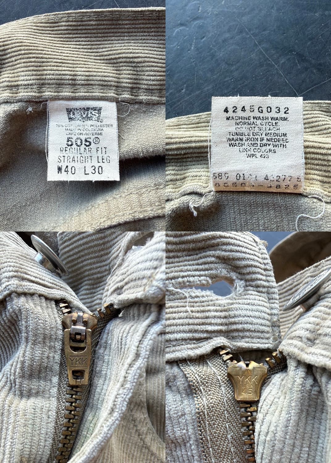 리바이스 505 코듀로이 팬츠 상품이미지7