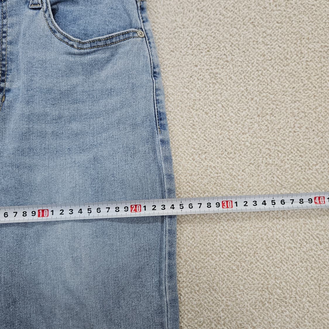 [28] 게스 하이웨스트 청 데님 팬츠 바지 1204JM1 상품이미지9