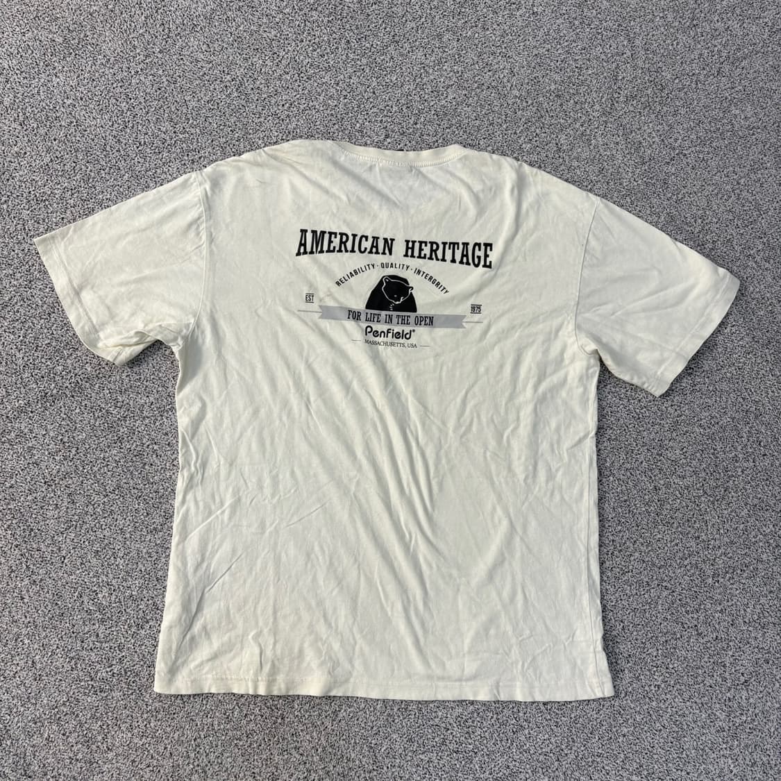 100 펜필드 라운드넥 반팔 티셔츠 0416J 상품이미지3