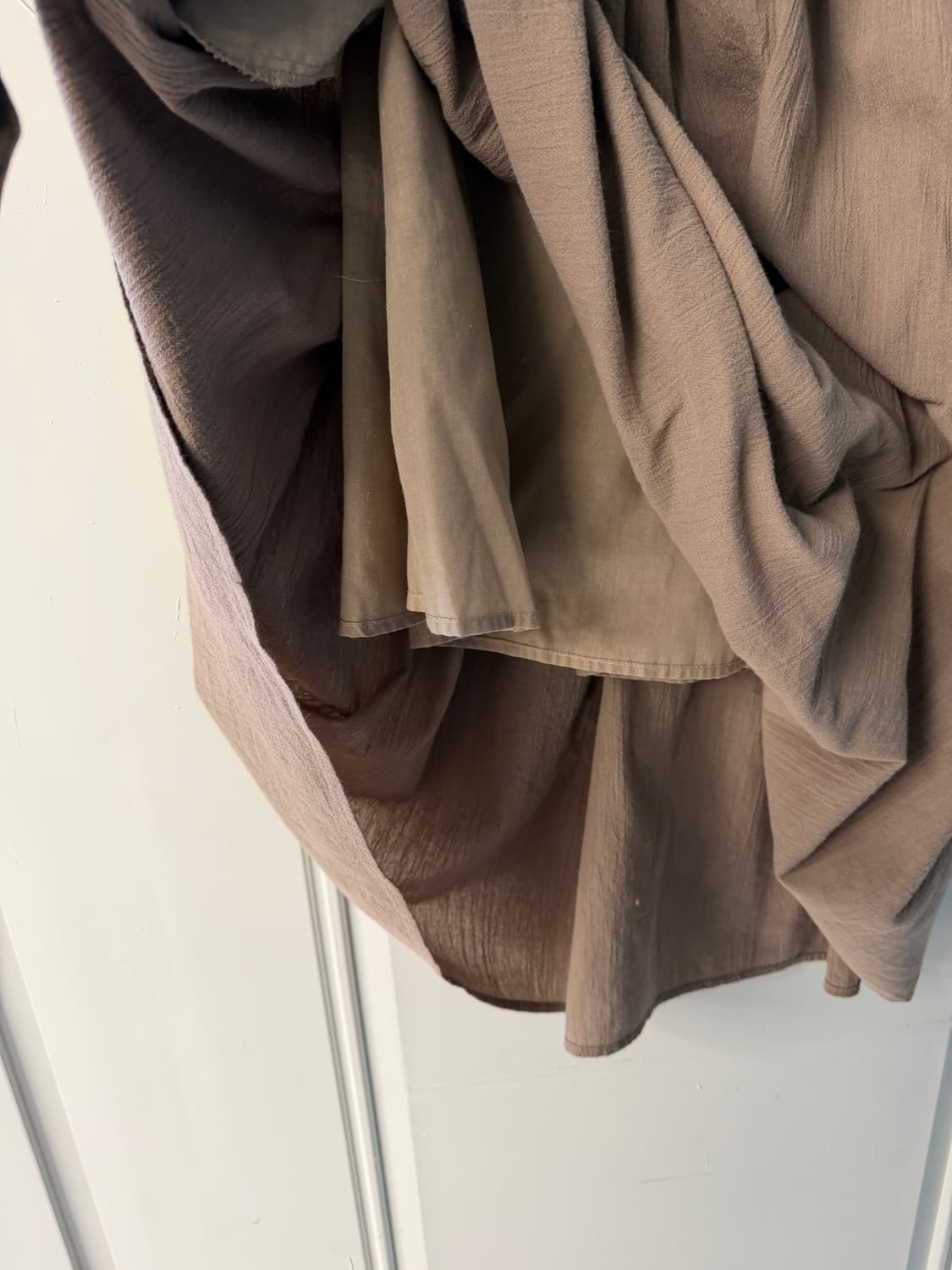 일본빈티지 모리 베이지 주름 롱스커트 상품이미지8