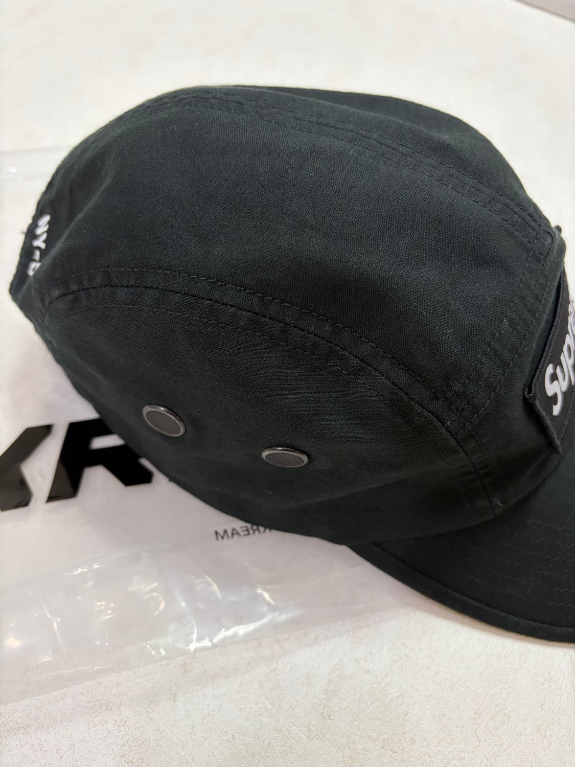 슈프림 밀리터리 캠프캡 블랙 - 23FW 상품이미지2