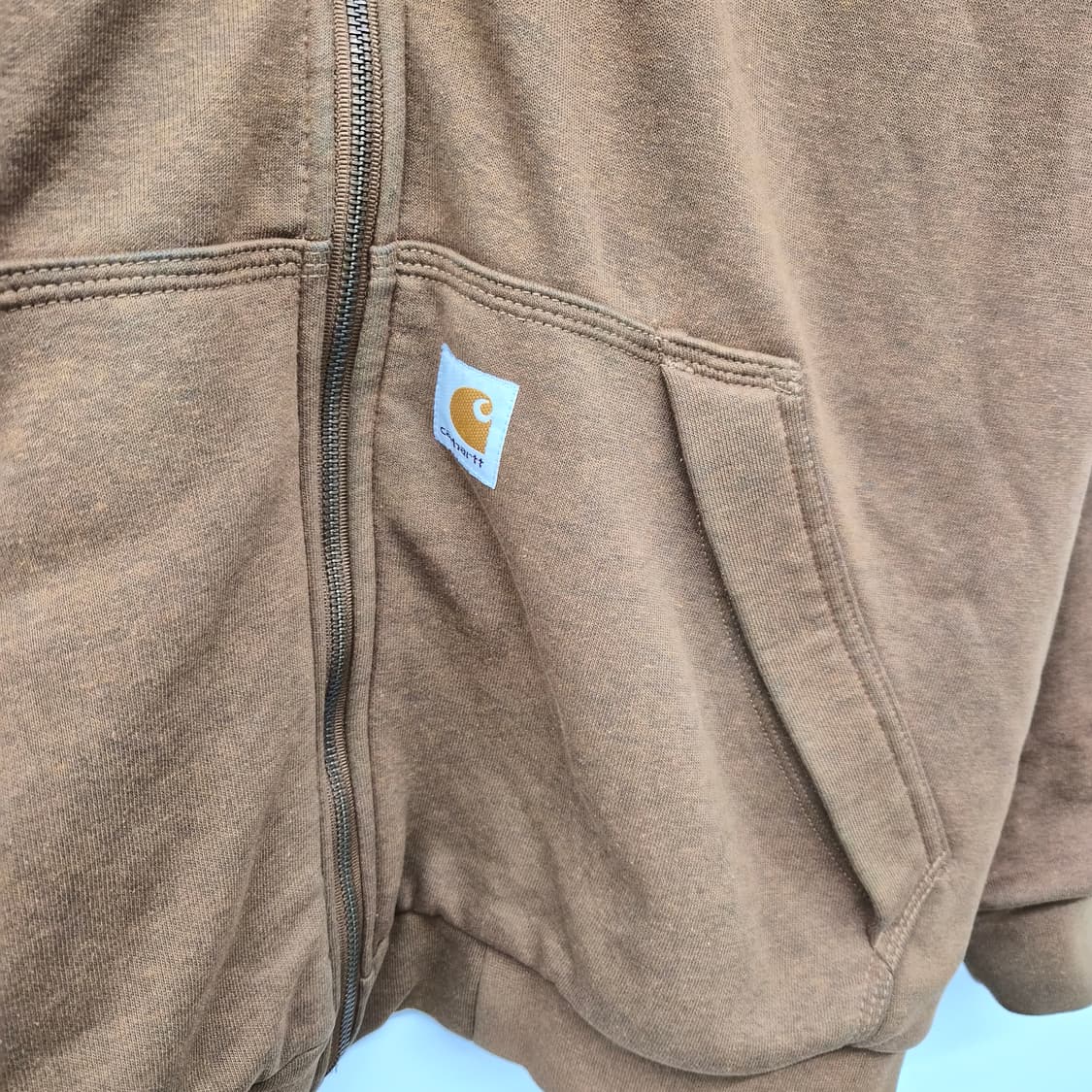 칼하트 브라운 후드 집업 남성 XL 상품이미지2