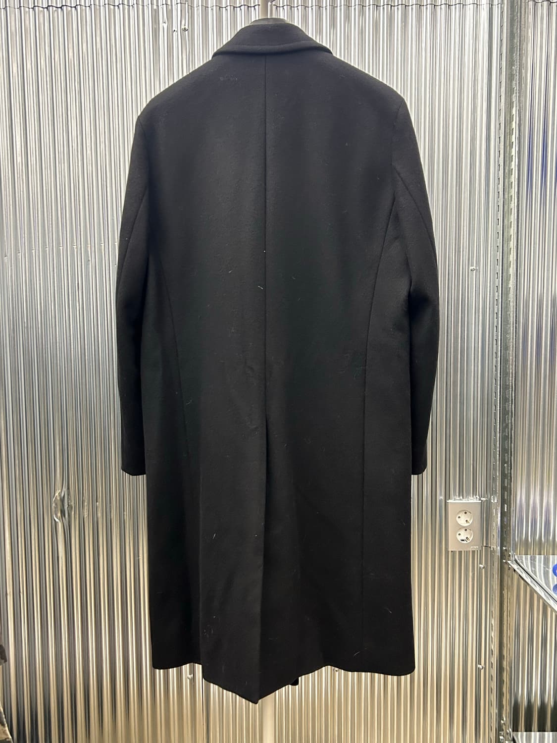 IN SILENCE 블랙 울&캐시미어 블랜드 싱글 롱 코트 상품이미지3