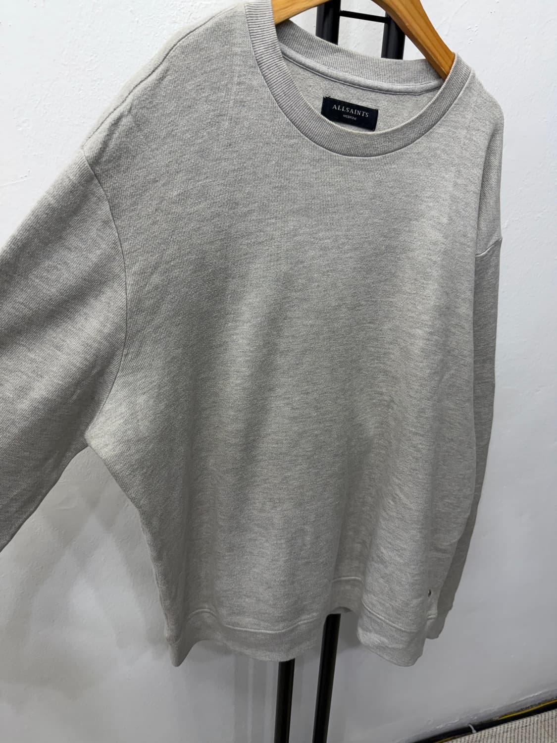 정품) 올세인츠 오버핏 그레이 맨투맨 M  상품이미지2