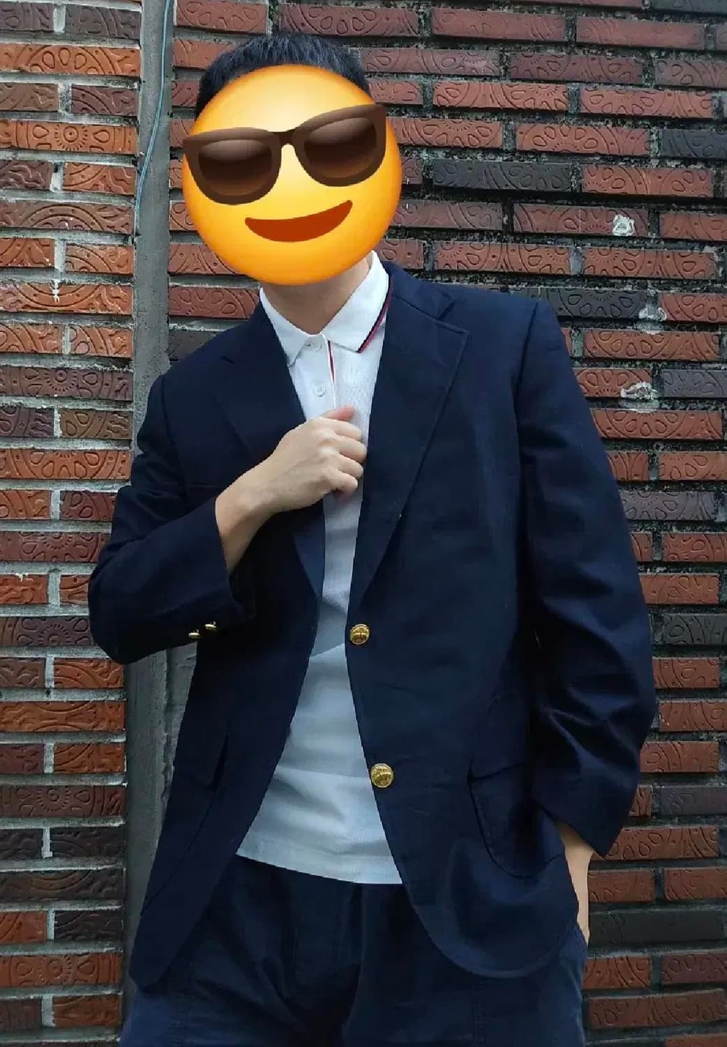 브룩스브라더스 네이비 울 금장 블레이저 상품이미지2