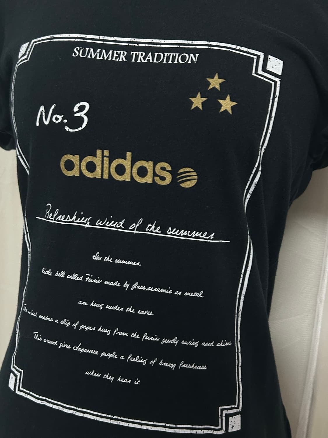 아디다스 퍼프소매 로걀맛 딱붙 탑 상품이미지2