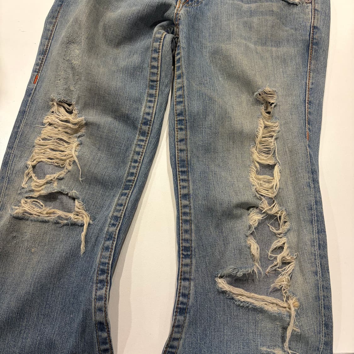 [30x33] 트루릴리젼 조이 데님 청바지 빈티지 워싱 팬츠 C771 상품이미지9