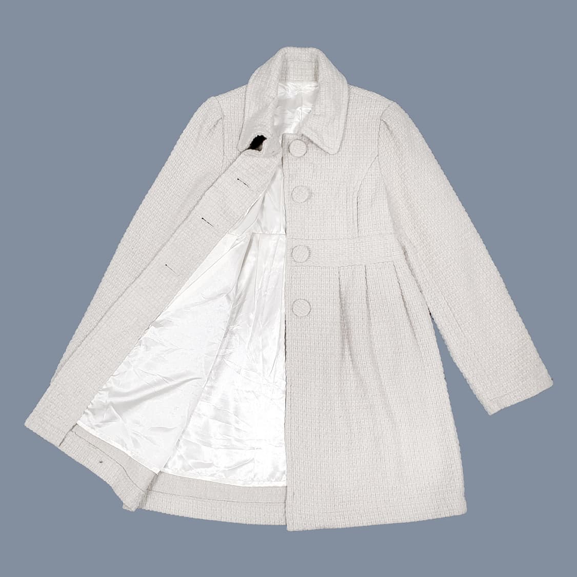 아이보리 베이비돌 울 코트 상품이미지2