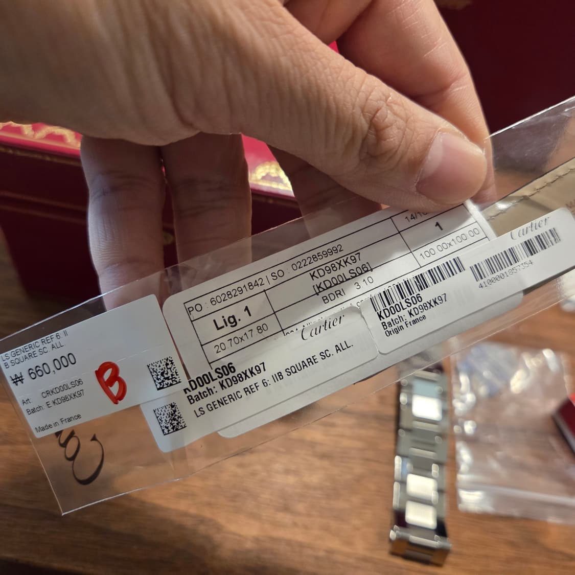 까르띠에 탱크솔로 라지 정품 디버클, 가죽밴드 판매 상품이미지3