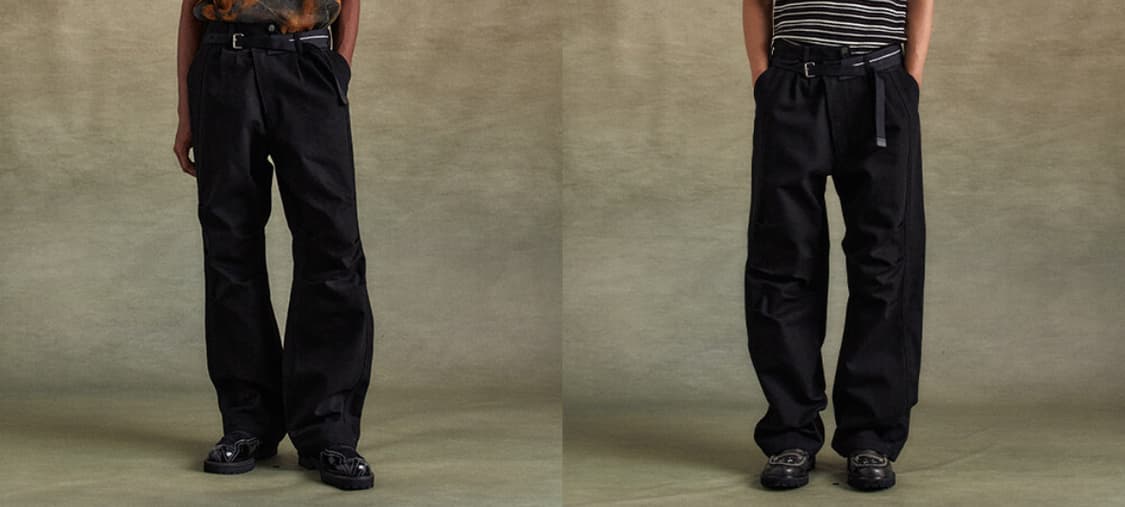 앤더슨벨 Black Crossover Wide Jean 상품이미지6