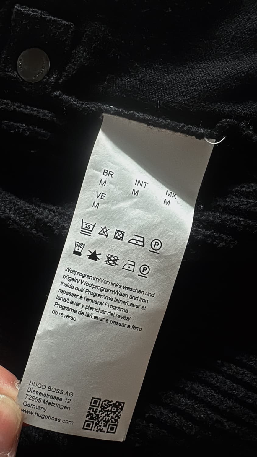 휴고보스 반 패딩 니트 상품이미지5