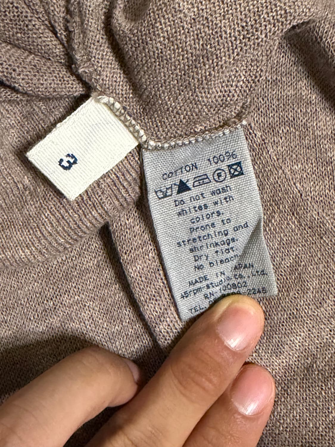 45rpm 기마 브이넥 니트 상품이미지4