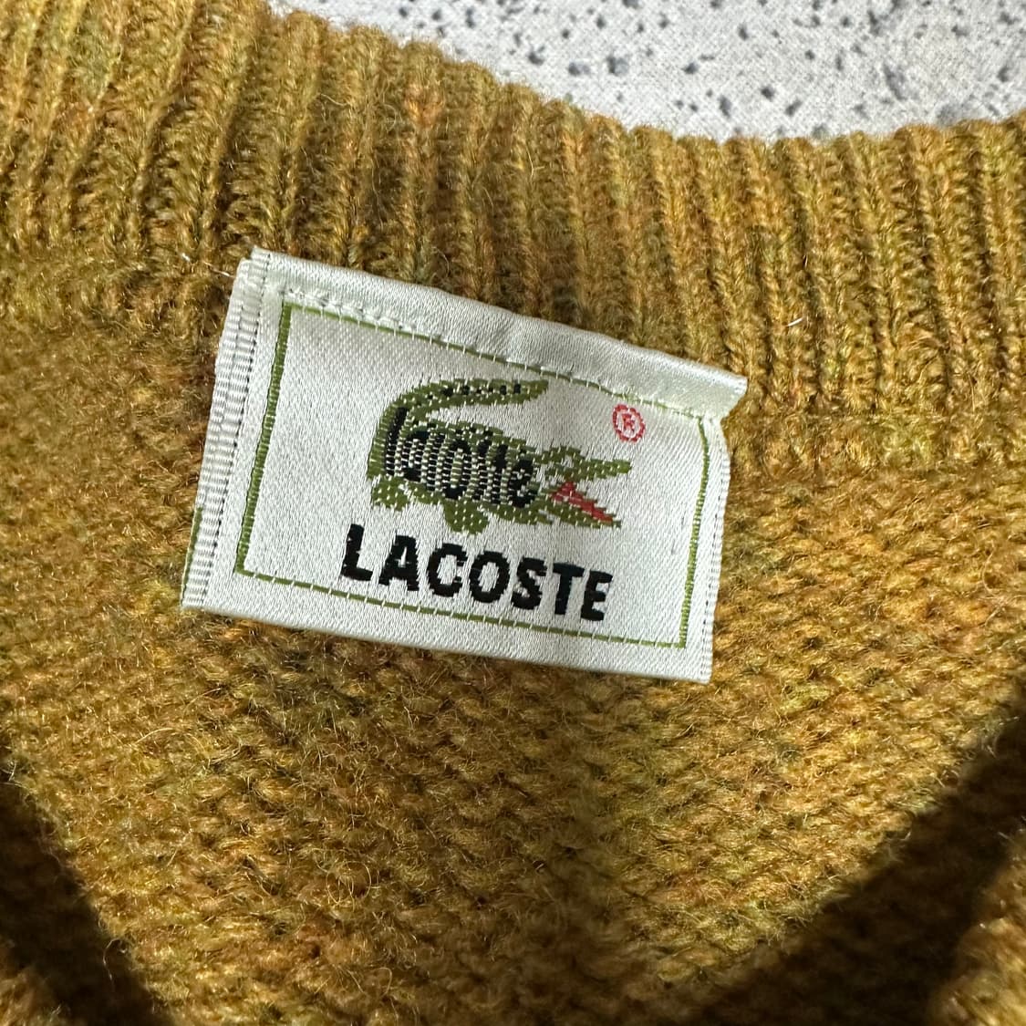 ✨ (바배) 라코스테 울 아가일 니트  상품이미지3
