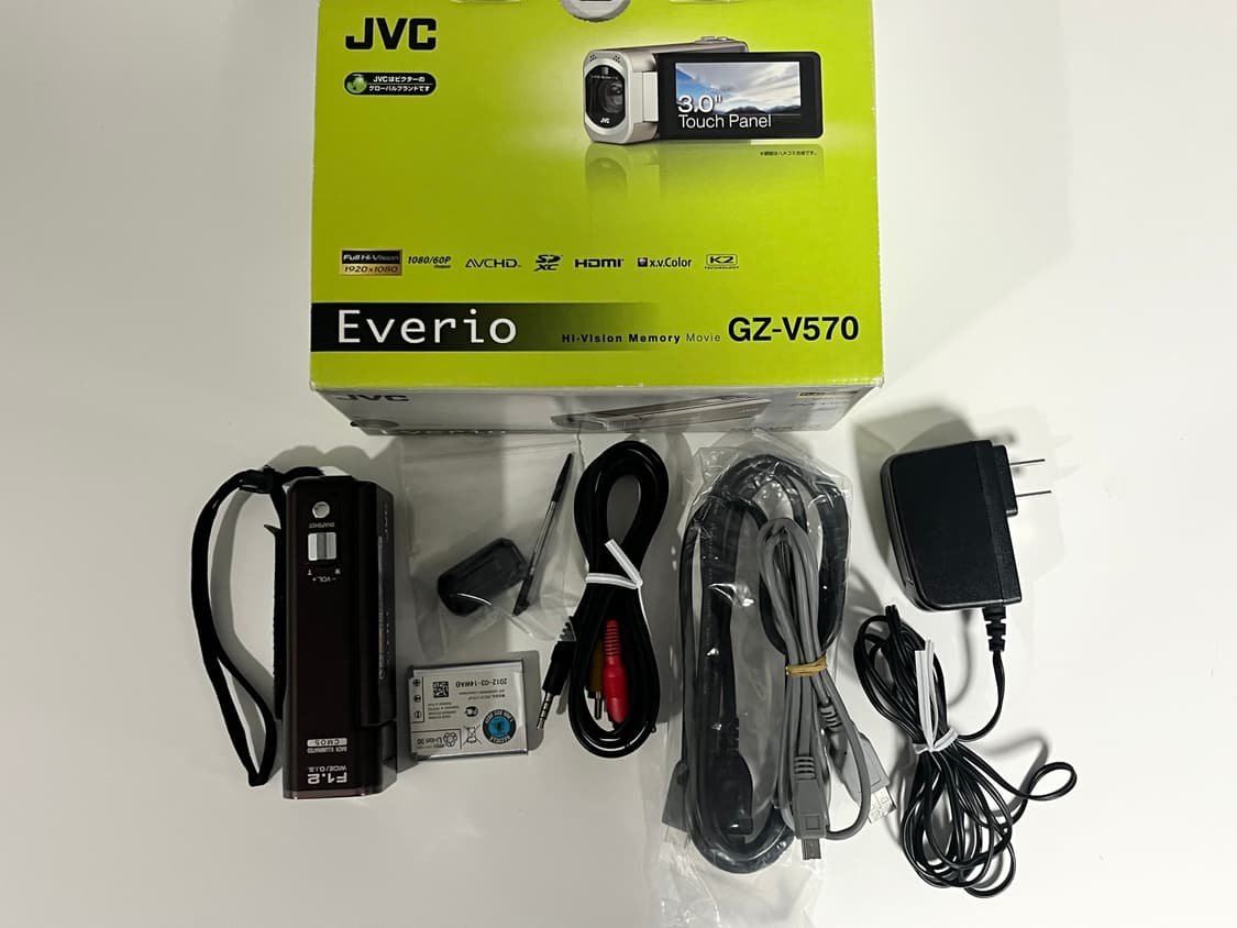 🥨 풀박구성 / 고급라인/ jvc gz v570 빈티지 캠코더 상품이미지2