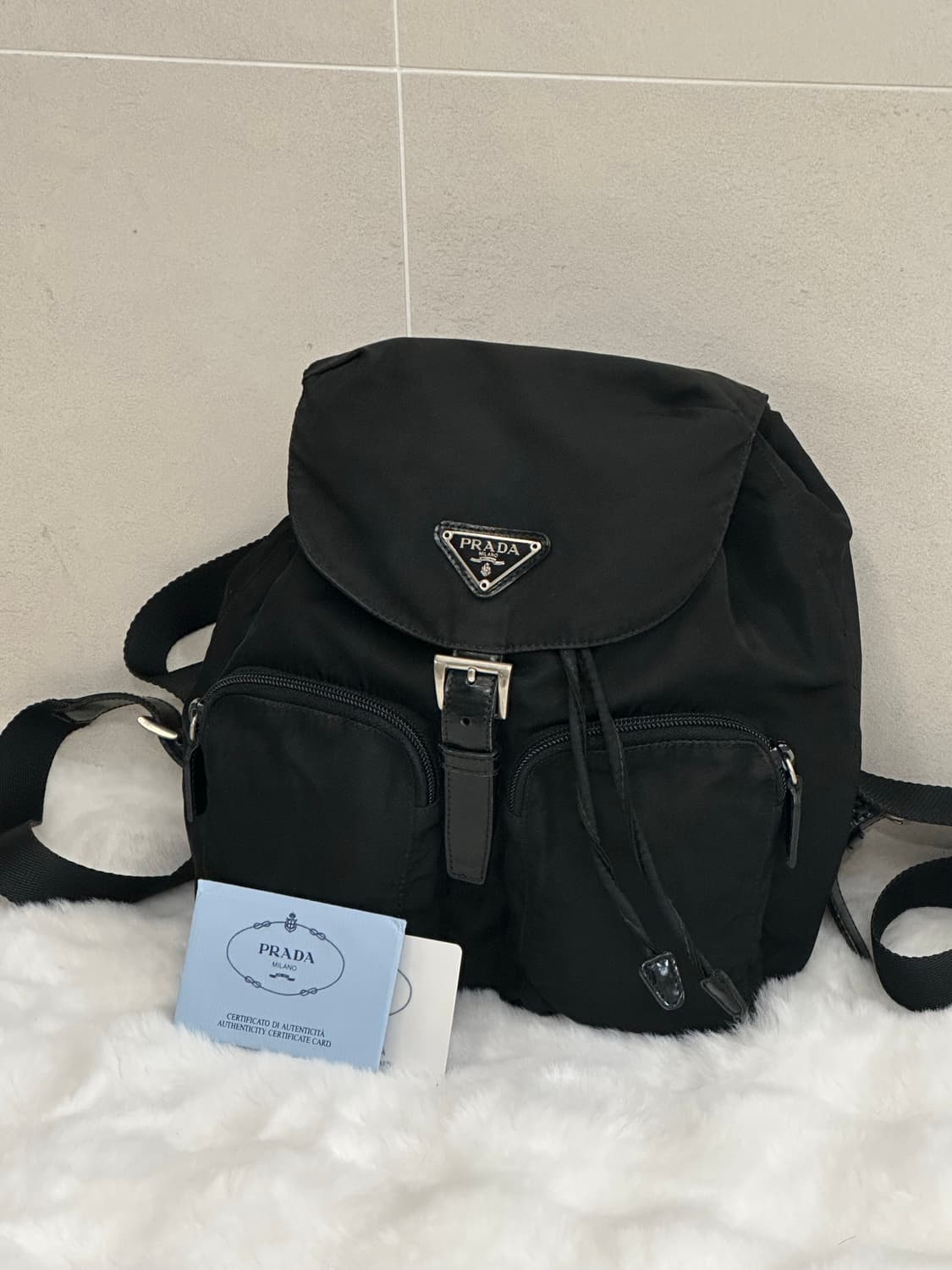 (상태최상) 프라다 포코노 나일론 백팩 투포켓 버클 스몰 상품이미지2