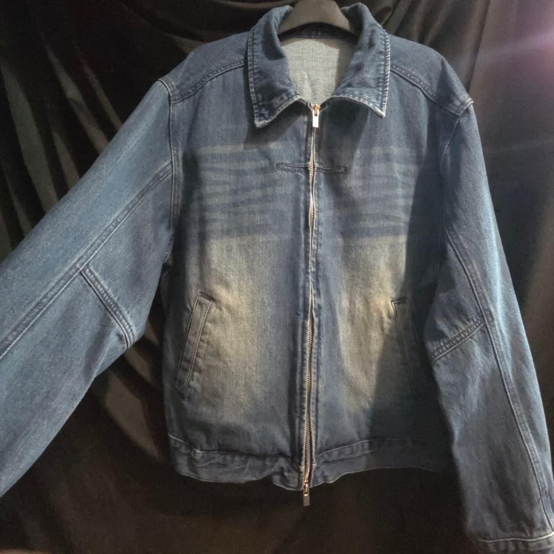 드로우핏 콘트라스트 워시드 데님 자켓 상품이미지2