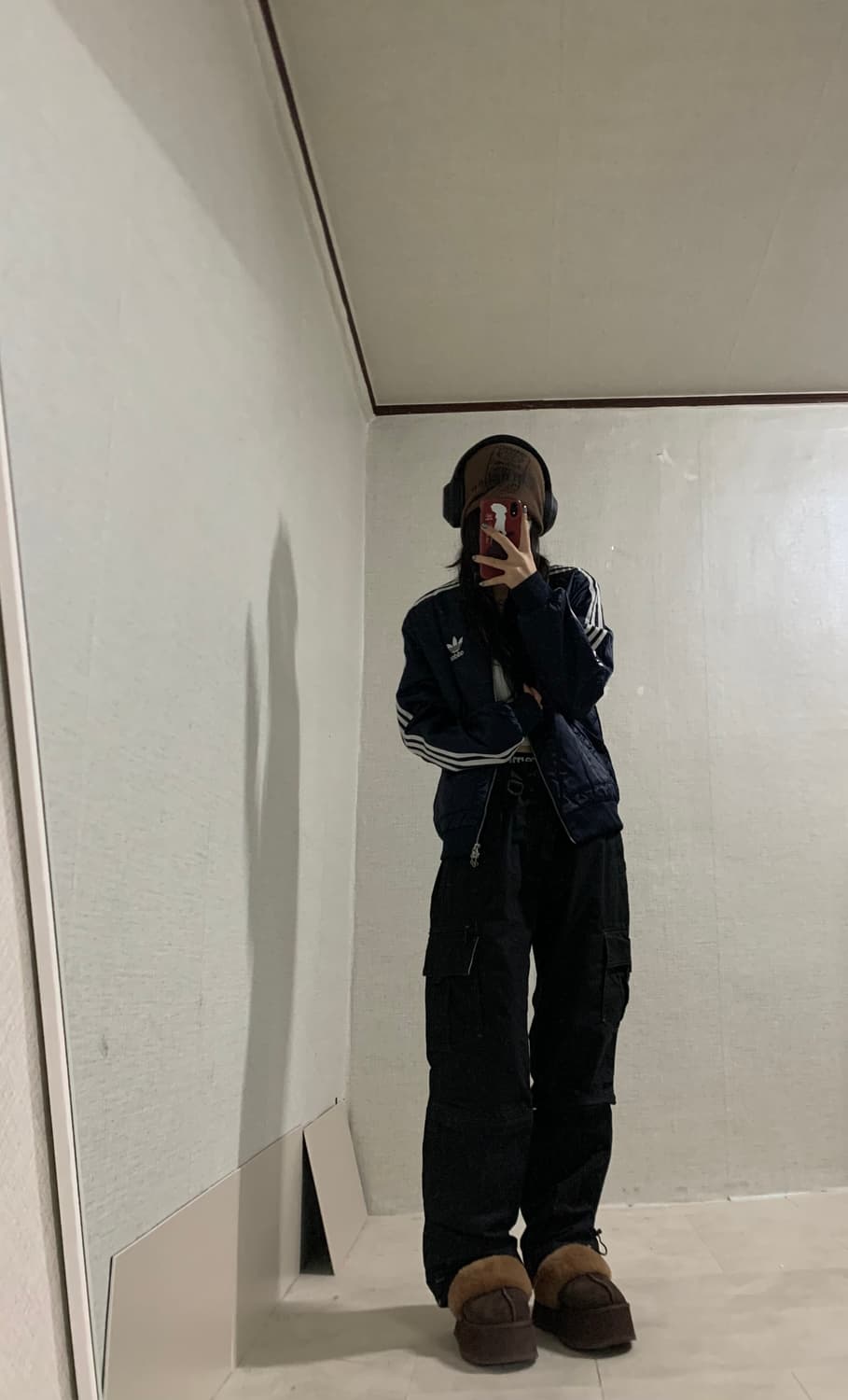 navy quilting padded jumper 상품이미지1