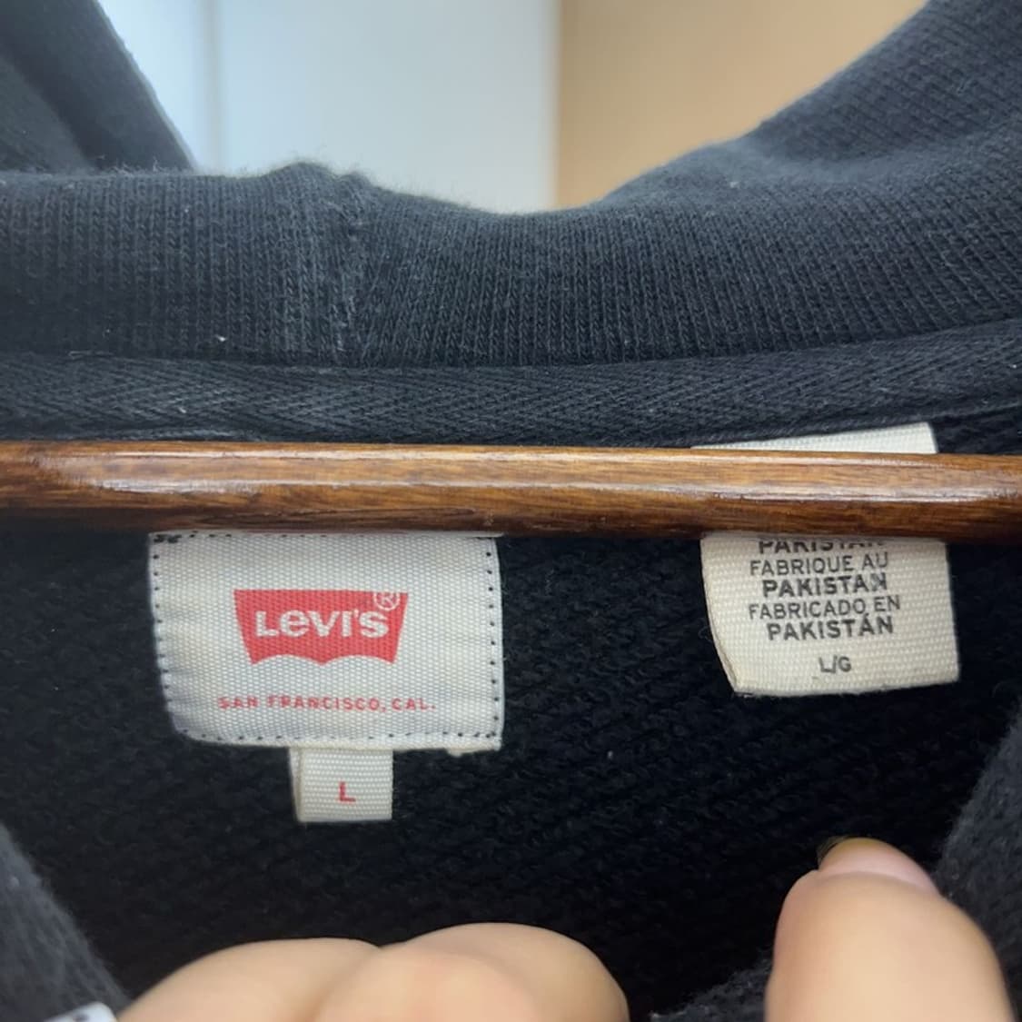 리바이스 캐주얼 레트로 빅로고 약기모 후드티 L C08096 상품이미지5