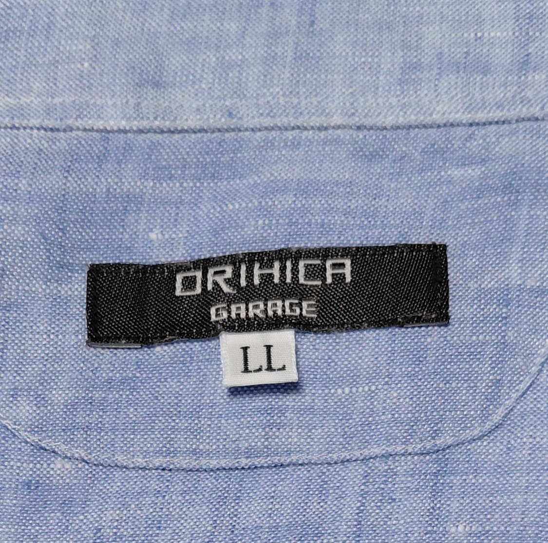 [105] ORIHICA 린넨 100% 7~8부 셔츠 (스카이블루) 상품이미지4