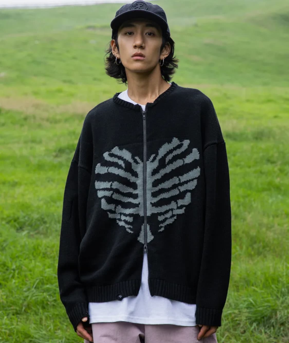 엑스톤즈 보운 니트 집업 - M size 상품이미지1