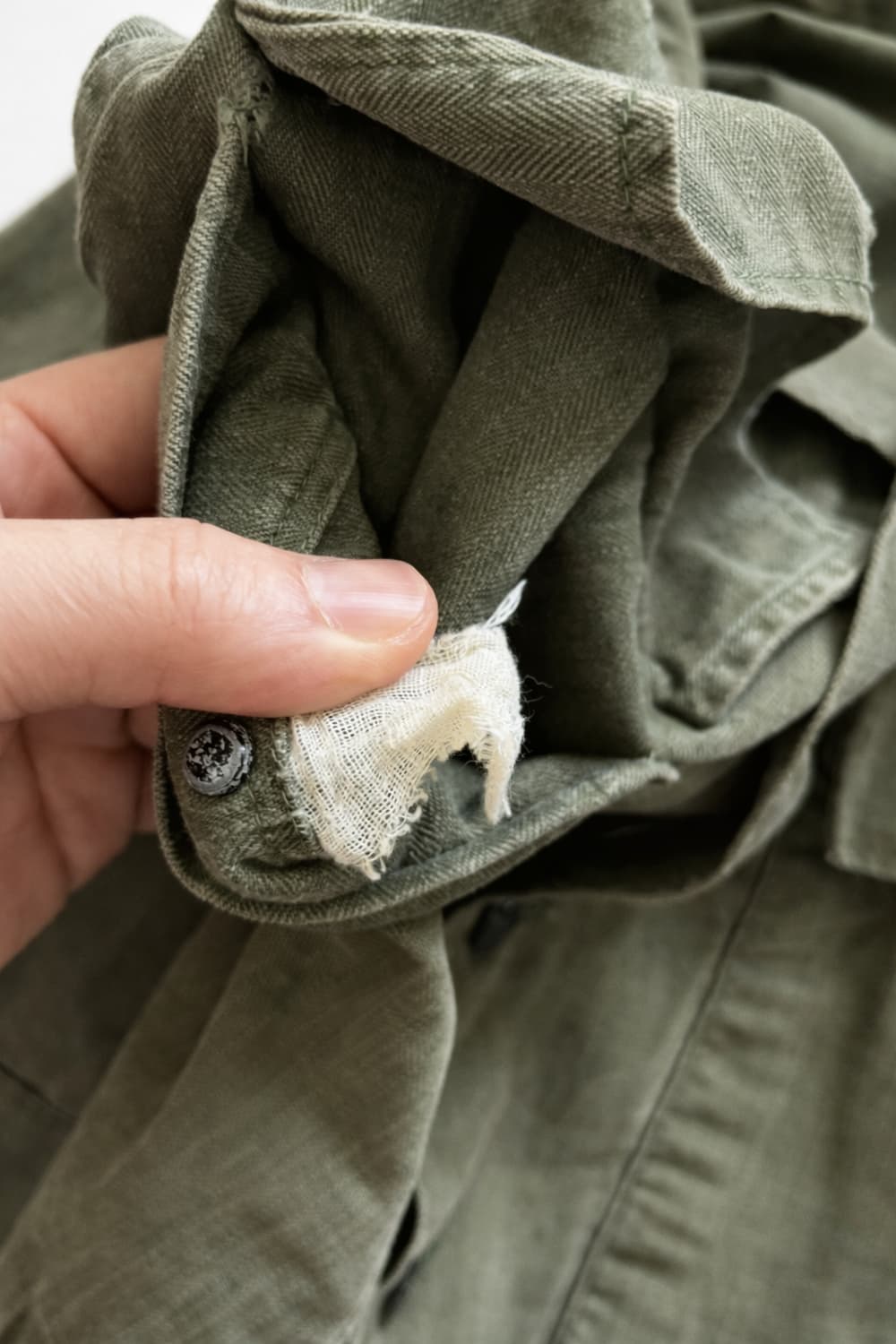 40s WW2 미군 M-43 HBT 셔츠 38R 상품이미지5