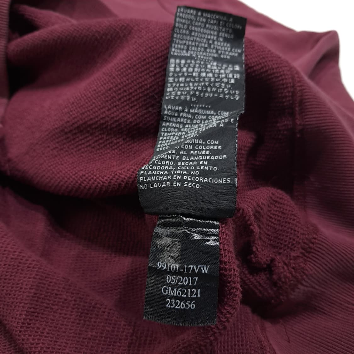 CL220 XL 할리데이비슨 코튼 레이스업 디스트레스드 버건디 후디 상품이미지6