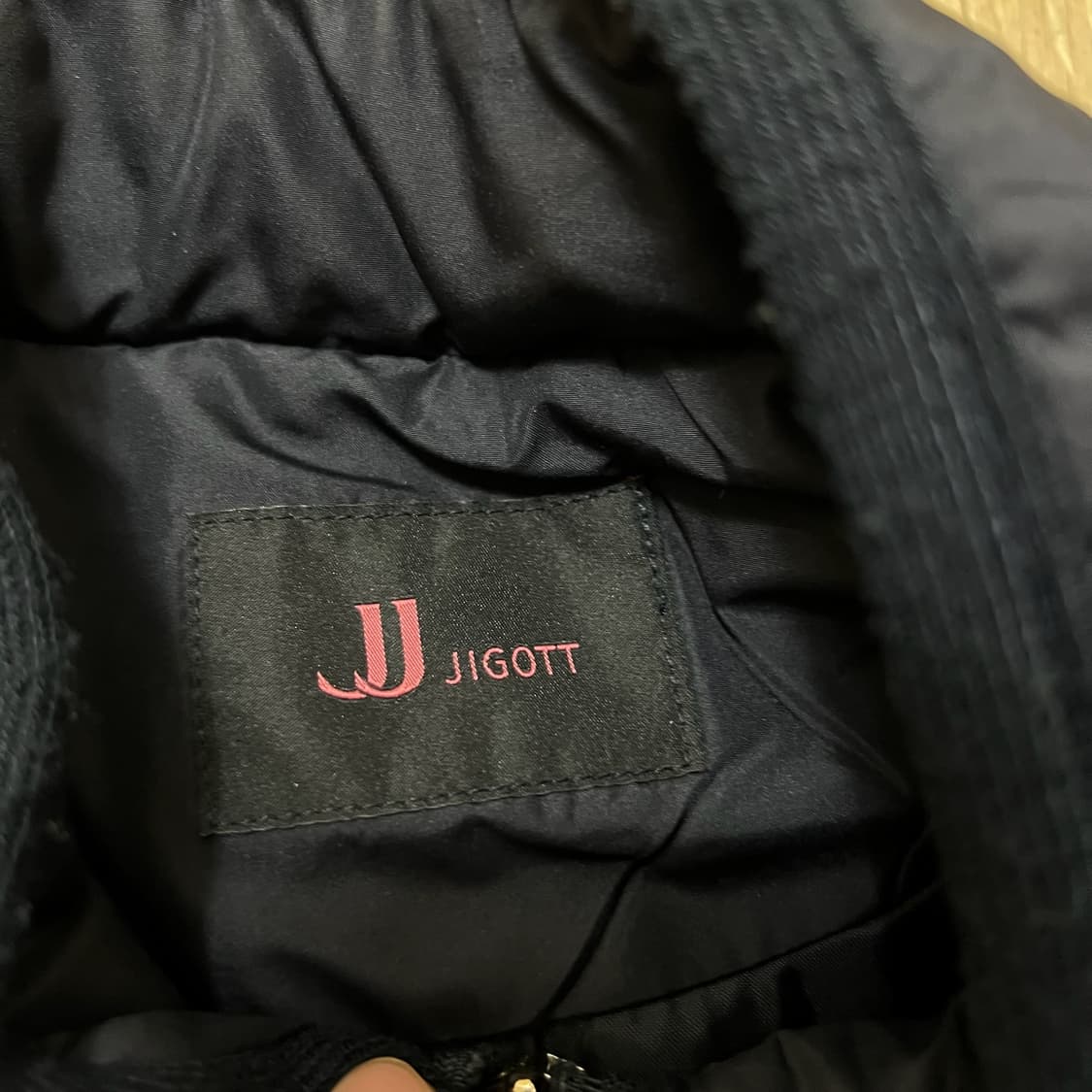 지고트 여성 프리미엄 구스다운 니트 롱패딩 55-66 상품이미지4