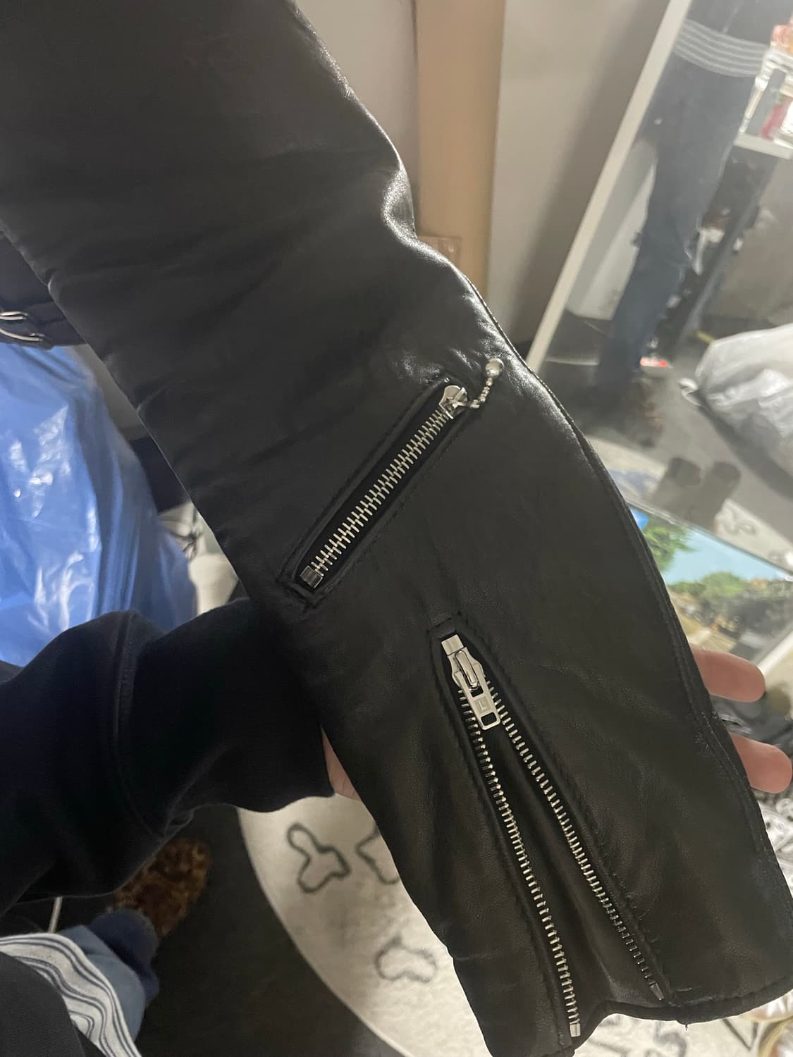 루이스레더 391T 38사이즈 램스킨 라이더자켓 상품이미지3