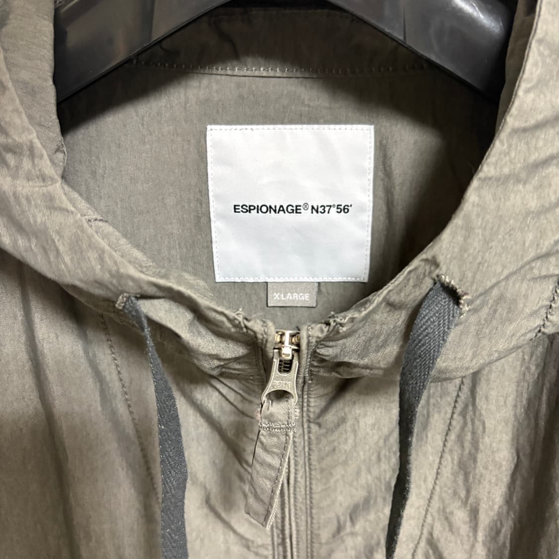 에스피오나지 레이 윈드 파카 바람막이 / 도브그레이, XL 상품이미지4