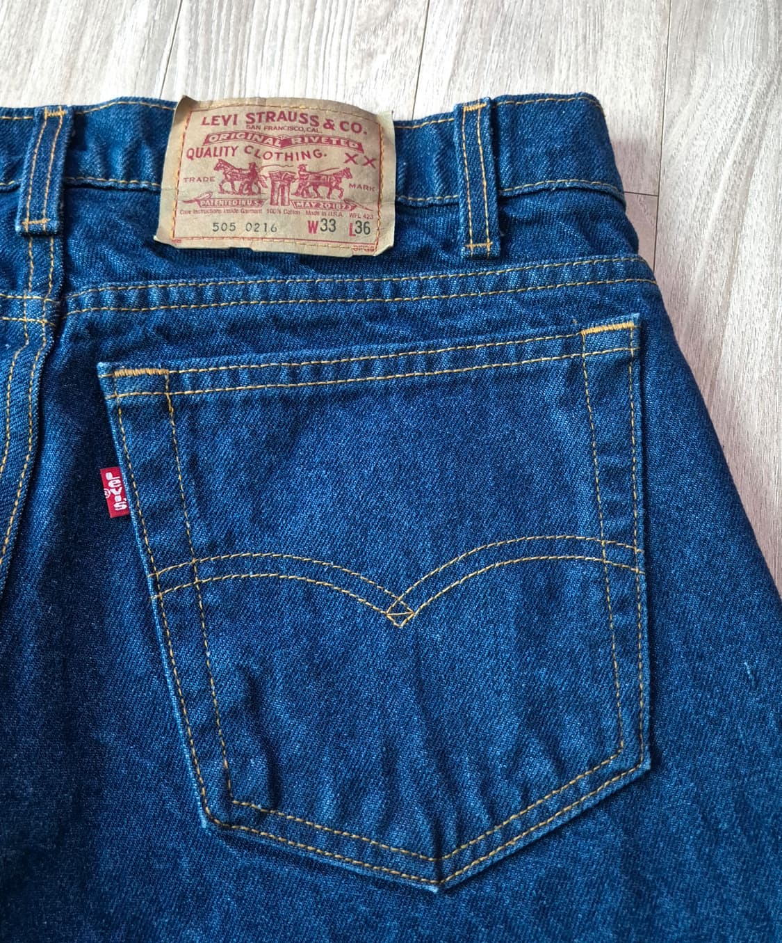 1997 USA Levi's 505-0216 인디고 (33x36) 상품이미지6