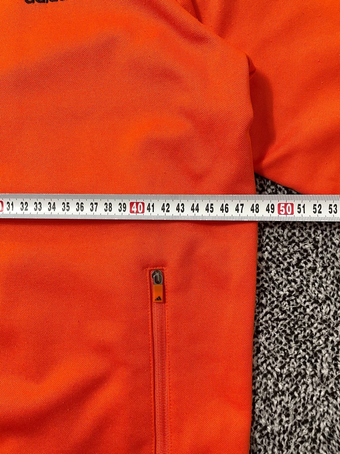 빈티지9. 아디다스 00's 오렌지 블랙 배색 져지 트랙탑 트레이닝 집업 상품이미지5