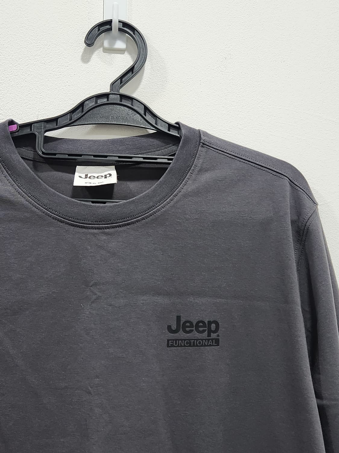 [L] 지프 Jeep 긴팔 티셔츠 롱슬리브 남성 L사이즈 다크그레이 상품이미지3