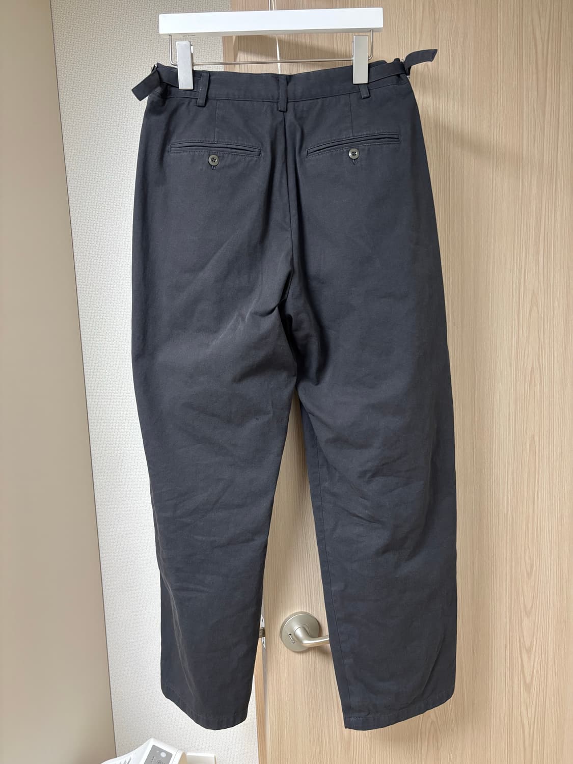 (0) 노운 와이드 치노 팬츠 차콜 상품이미지2