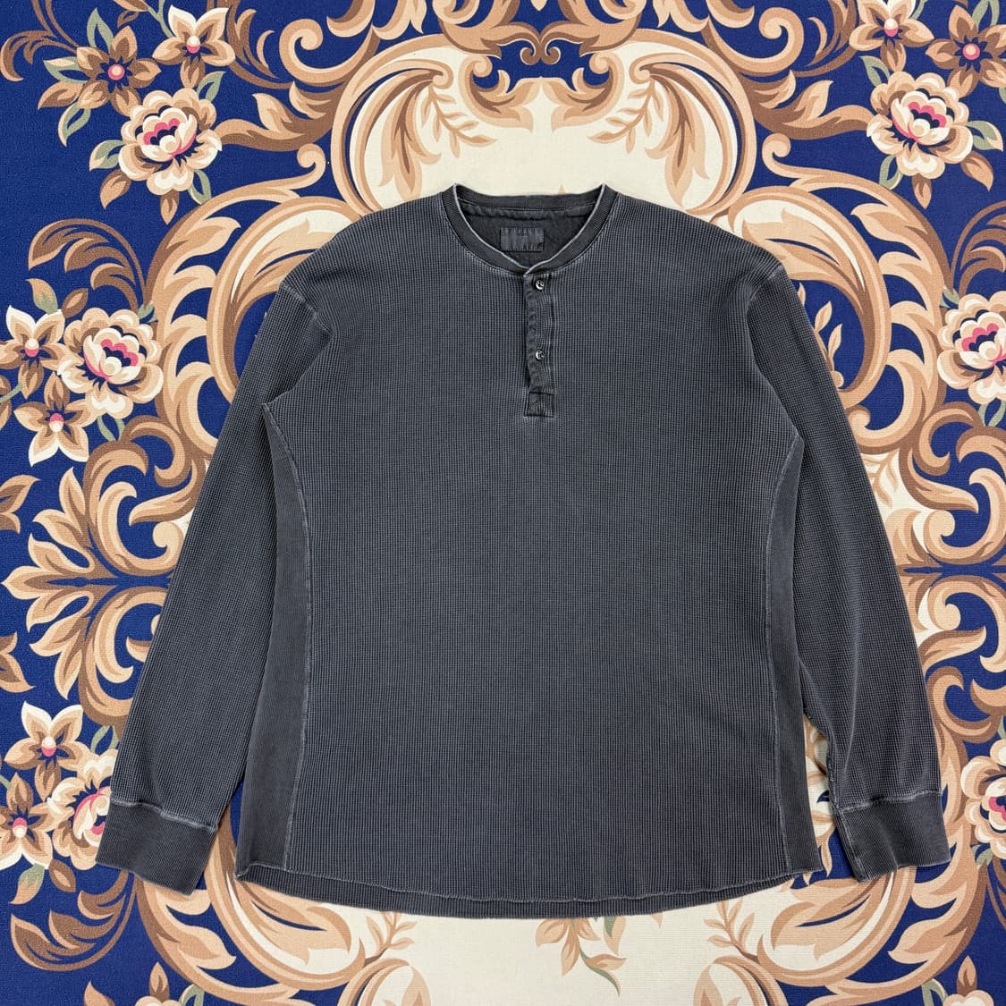 (3)헤이스트 HEYSTE 피그먼트 헨리넥 긴팔 티셔츠 상품이미지1